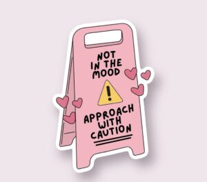 Caution – Sticker